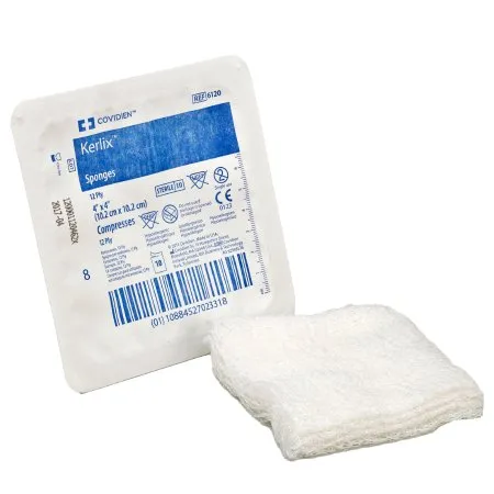 Cardinal - Kerlix - 6120- - Fluff Dressing  4 X 4 Inch 10 per Tray Sterile 12 Ply Square