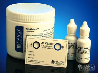 Hardy Diagnostics - AlbiQuick - Z121 - Sexual Health Test Kit AlbiQuick Candida Albicans 25 Tests CLIA Non-Waived
