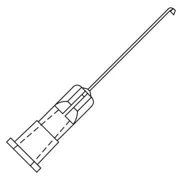 Oasis - 4036J - Hydrodissection Cannula 27 Gauge 90° Angled 1 Mm Flattened Tip