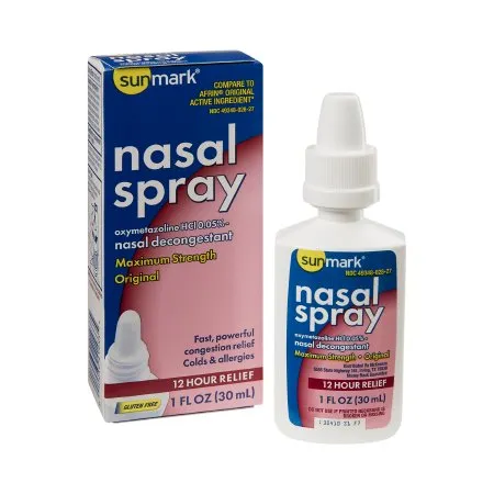 McKesson - sunmark - 49348002827 - Sinus Relief sunmark 0.05% Strength Nasal Spray 1 oz.