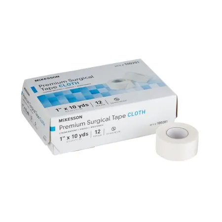McKesson - From: 100199 To: 100203 - Medical Tape White 1 Inch X 10 Yard Silk Like Cloth NonSterile