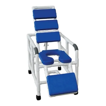 MJM International Corp - 193-SSDE-TP-BL - Reclining Shower Chairs With Total Padding