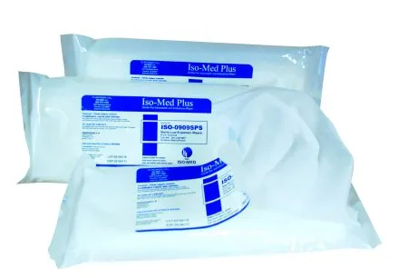Iso-Med - ISO-0909SPS - Iso-med Plus Surface Disinfectant Cleaner Premoistened Cleanroom Manual Pull Wipe 30 Count Soft Pack Alcohol Scent Sterile