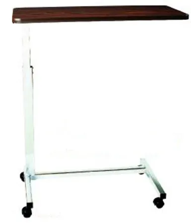 Drive Medical - 16012-HCSOV - Overbed Table with Vanity Non-Tilt Automatic Spring Assisted Lift 28 to 45 Inch Height Range