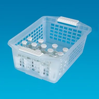 Health Care - Flip and Stack - 18325 - Storage Basket Flip and Stack Semi-Clear Plastic 4-1/2 X 8 X 12-1/4 Inch