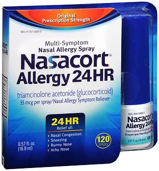 Chattem - Nasacort - 41167580005 - Allergy Relief Nasacort 55 mcg Strength Nasal Spray 0.57 oz.
