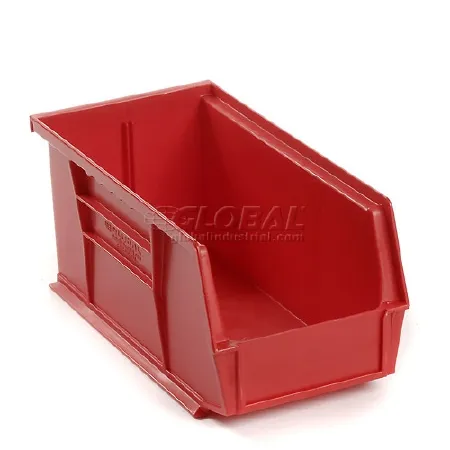 Global Industrial - 269682RD - Storage Bin Global Industrial Red Plastic 5 X 5-1/2 X 10-7/8 Inch