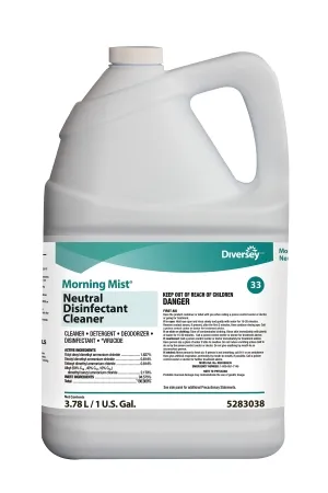 Lagasse - Diversey Morning Mist - DVO5283038 - Diversey Morning Mist Surface Disinfectant Cleaner Alcohol Based Manual Pour Liquid 1 Gal. Jug Fresh Scent Nonsterile