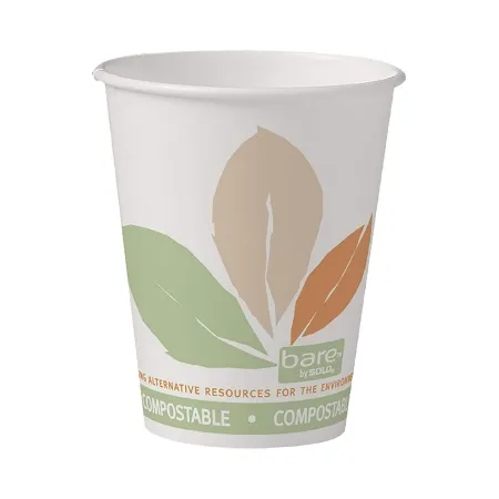 RJ Schinner - Bare Eco-Forward - From: 316JZ-00055 To: 316PLA-J7234 - Co Bare Eco Forward Drinking Cup Bare Eco Forward 8 oz. Leaf Print Paper Disposable