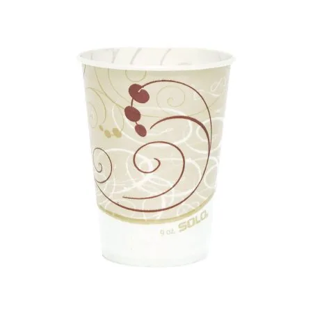RJ Schinner - Solo - R9N-J8000 - Co  Drinking Cup  9 oz. Symphony Print Wax Coated Paper Disposable