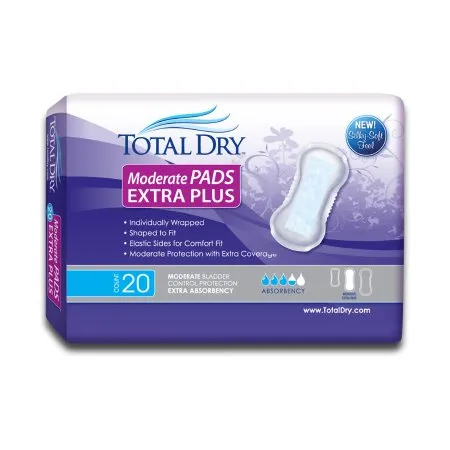 Secure Personal Care Products - SP1563 - TotalDry Moderate Pads Extra Plus, 13.75" Long