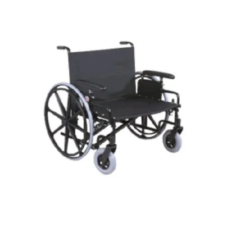 Graham-Field - Regency XL 2000 Heavy Duty - 67342030 - Bariatric Wheelchair Regency XL 2000 Heavy Duty Dual Axle Desk Length Arm Swing-Away Elevating Legrest Black Upholstery 34 Inch Seat Width Adult 700 lbs. Weight Capacity