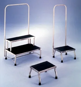 Alimed - Kent - 2970017493 - Step Stool Kent Mri 1 Step Stainless Steel Frame 8 Inch Step Height