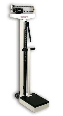 Detecto - 448 - Column Scale with Height Rod Detecto Balance Beam Display 400 lbs. Capacity Analog