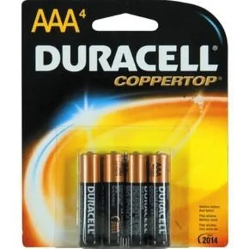 Duracell - MN2400B2Z - Alkaline Battery Duracell Coppertop Power Boost Aaa Cell 1.5v Disposable 2 Pack
