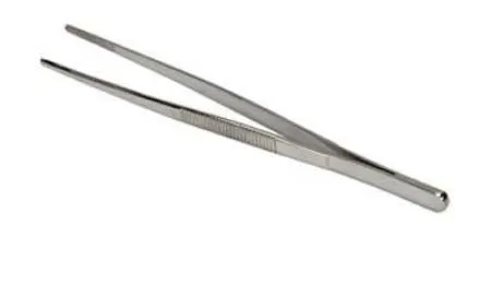 Mabis Healthcare - Precision - 25-736-000 -  Dressing Forceps  5 1/2 Inch Length Stainless Steel NonLocking Thumb Handle Straight Serrated Tips