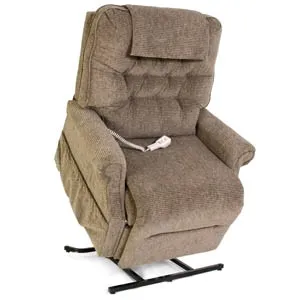 Pride Health Care - Heritage Collection - SL-358XLKDZNBUR - Lift Recliner Heritage Collection Burgundy Faux Leather Without Casters