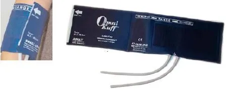Welch Allyn - Omni-Kuff - 3303 - Reusable Blood Pressure Cuff and Bulb Omni-Kuff 25 to 34 cm Arm Nylon Cuff Adult Cuff