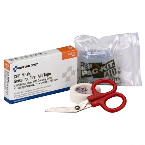 First Aid Only - M5107 - CPR Mask, 4 Gloves, 1 Wipe Mini Backpack (DROP SHIP ONLY - $50 Minimum Order)