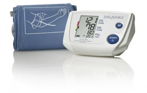 A&d Medical - UA-767PSAC - LifeSource Digital Blood Pressure Monitors - One Step Plus Memory w/ AC Adapter & Cuff
