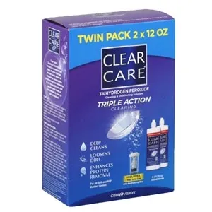 Alcon Labs Otc - 0065035821 - Clear Care Cleaning and Disinfection Contact Solution, 2 x 12 oz., Triple Action