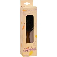 Ambassador Hairbrushes From: 10754 To: 10758 - Pneumatic Brushes With Natural (Boar) Bristle & Nylon Quills In Rubber Cushio Oval