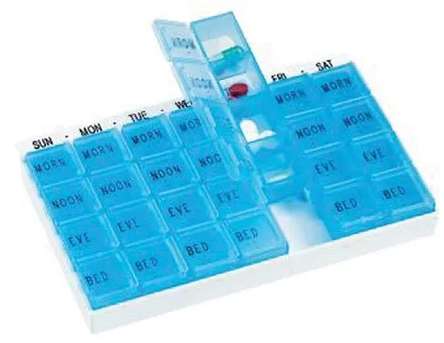 Apex Medical - RB70015 - MediChest 7-Day w/4 Compartments per day