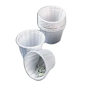 Apothecary Products - 90204 - Paper souffle cup, 1 ounce, regular, white. One piece cup for an infinite number of hospital, clinic and pharmacy uses. Sold as a tube with an inner quantity of 250 cups.