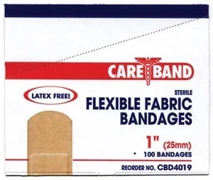 ASO - From: CBD4016 To: CBD4019  Fabric Strip Bandage, Latex Free (LF)