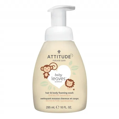 Attitude - From: 234521 to  234528 - & Body Shampoo Attitude Baby 2-in-1 Wash Washes 234521 Nighttime Almond Milk 234528 Hair Foaming Pear Nectar