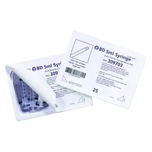 BD Becton Dickinson - 309702 - Luer Lok Syringe Convenience Pack 3mL, Sterile
