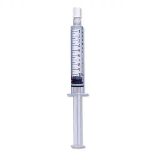 BD Becton Dickinson - 306499 - BD PosiFlush Pre Filled Normal Saline Flush Syringe, 10 mL flush in 10 mL syringe with 0.5 mL graduations, Latex, BPA, DEHP and PVC Free, Sterile, Preservative free.
