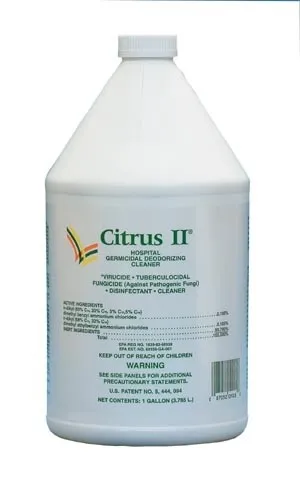 Beaumont Products - From: 633712928 To: 633772617  Citrus IICitrus II Surface Disinfectant Cleaner Quaternary Based Manual Pour Liquid 1 gal. Jug Citrus Scent NonSterile