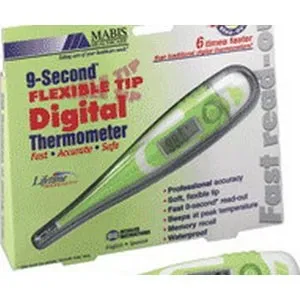 Healthsmart - 15-736-000 - 9 Second Flexible Tip Digital Thermometer Fahrenheit