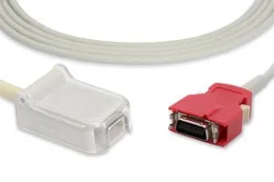 Cables and Sensors - From: 10223 To: 10225 - SpO2 Adapter Cable, 110cm, Masimo Compatible w/ OEM: 2055 (Red LNC 04) (DROP SHIP ONLY) (Freight Terms are Prepaid & Added to Invoice Contact Vendor for Specifics)