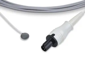 Cables and Sensors - DOH-PS0 - Reusable Temperature Probe, Neonate Skin Sensor,  Datex Ohmeda Compatible w/ OEM: 6600-0875-700, 2075796-001, OMP011, T-08750 (DROP SHIP ONLY) (Freight Terms are Prepaid & Added to Invoice - Contact Vendor for Specifics)
