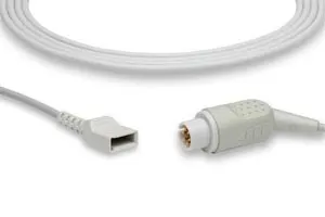 Cables and Sensors - IC-6P-UT0 - IBP Adapter Cable: IBP Adapter Cable for Utah Transducers, AAMI Compatible w/ OEM: 650-208 (DROP SHIP ONLY) (Freight Terms are Prepaid & Added to Invoice - Contact Vendor for Specifics)