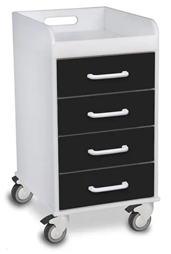 Capsa Healthcare - From: AM8MC-EB-A-DR121 To: AM8MC-EY-N-DR012 - Compact Cart, Extreme , Break Away Lock 3) Drawers 1) Drawer and (1) Drawer (DROP SHIP ONLY)