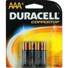 Cardinal Health - Pharma - 1086305 - Duracell Alkaline AAA Battery, 1.5v For External Infusion Pump.