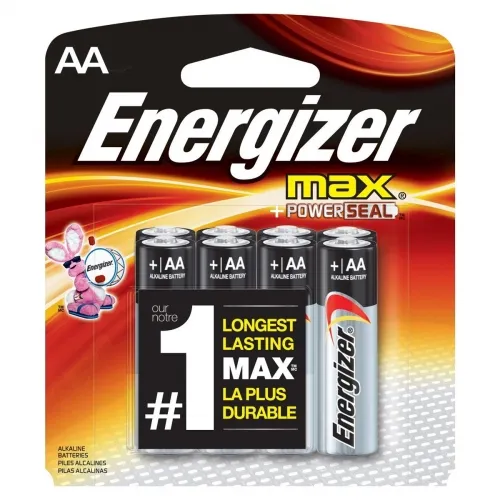 Cardinal Health - 1352277 - Energizer Max AA Alkaline Battery, 4 Count