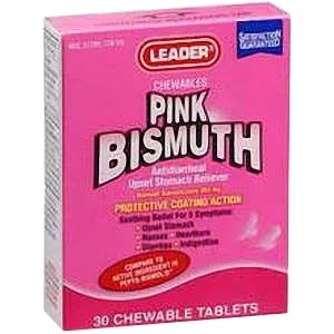 Cardinal Health - 2572691 - Leader  Bismuth Chewable Tablets (30 Count)