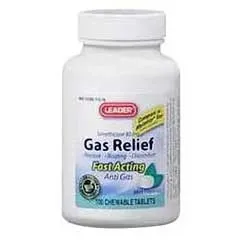 Cardinal Health - 2804144 - Leader Simethicone Gas Relief Tablets 80 mg (100 Count)