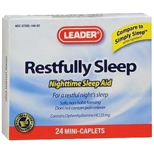 Cardinal Health - 2963783 - Leader Restfully Sleep Tablets (24 Count)