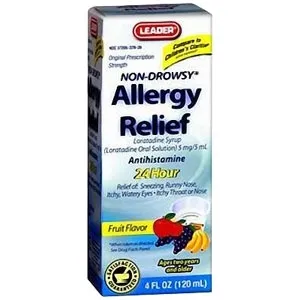 Cardinal Health - 3516614 - Leader Children's Allergy Relief Fruit Flavor Syrup, 4 oz.
