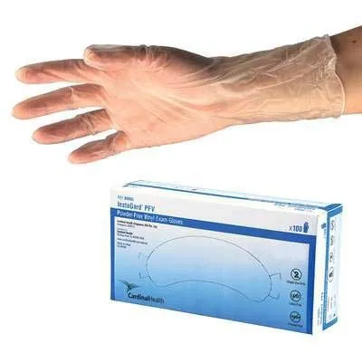 InstaGard - Cardinal Health - 8886DOTP - Gloves, Vinyl Exam, Powder-Free (PF), Transparent, Non-Sterile, (Continental US Only)