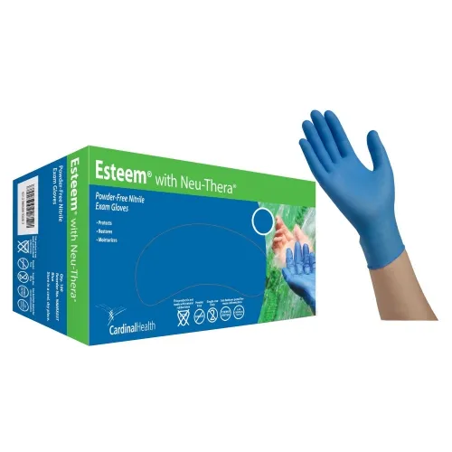 Cardinal Health - From: N88RX01T To: N88RX06T  Esteem    Nitrile Gloves with Neu Thera, Textured, Latex free, Non Sterile