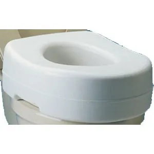 Carex Health Brands - B31000 - Raised toilet seat, fits standard and elongated toilets.