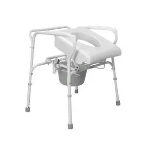 Carex Health Brands - CA200 - Uplift Commode Assist 300 lb Weight, 24-1/2" to 30-1/2" H x 26-1/2" to 27-1/2" W x 21" to 22" D, White, Steel, 70% Lifting Support