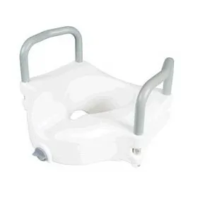 Carex Health Brands - FGB31877 000 - Classics Raised Toilet Seat With Armrests