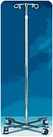 Carex - P556-C0 - Mobile Iv Pole With 4 Hooks 4 Wheels Adj